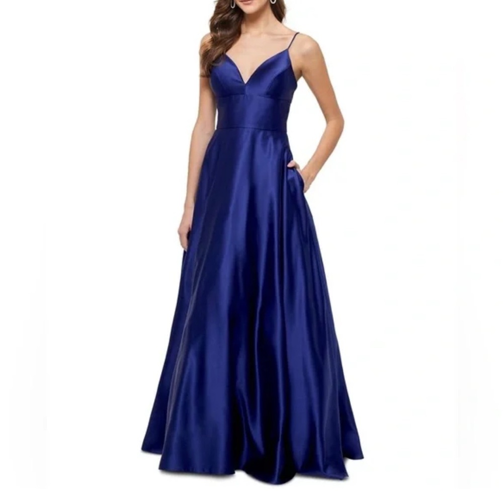 Betsy Adam Blue Dress